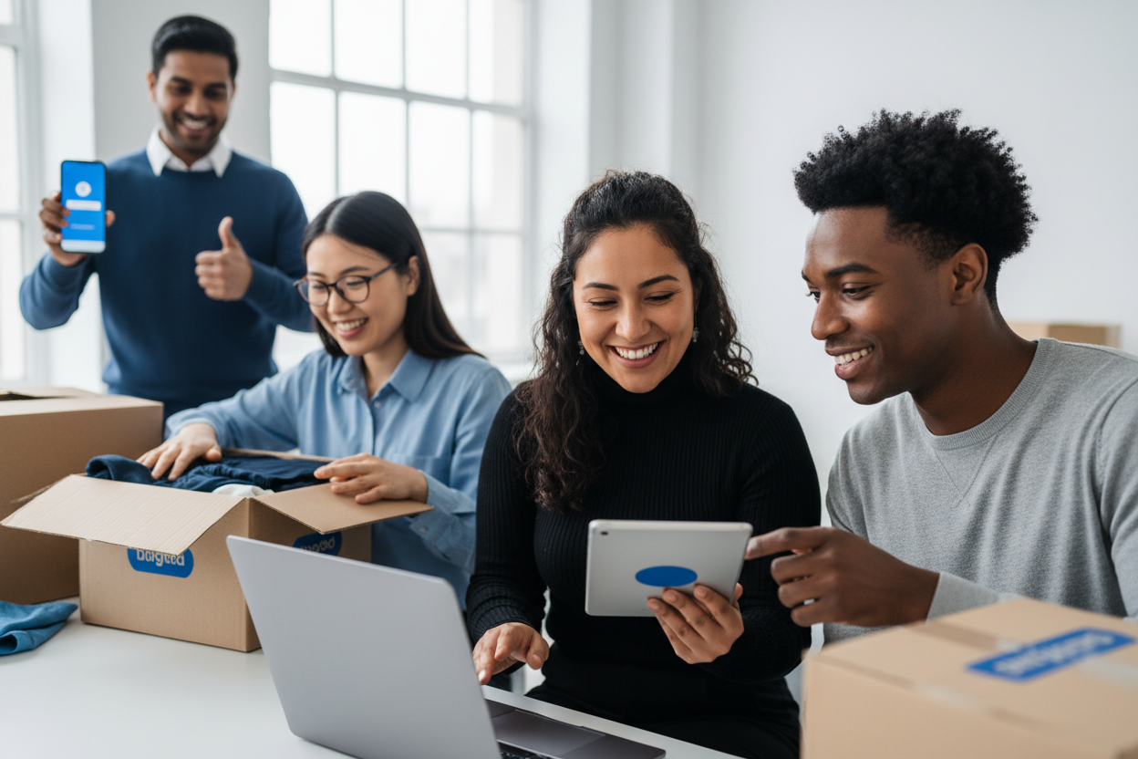 Grupo de clientes diversos